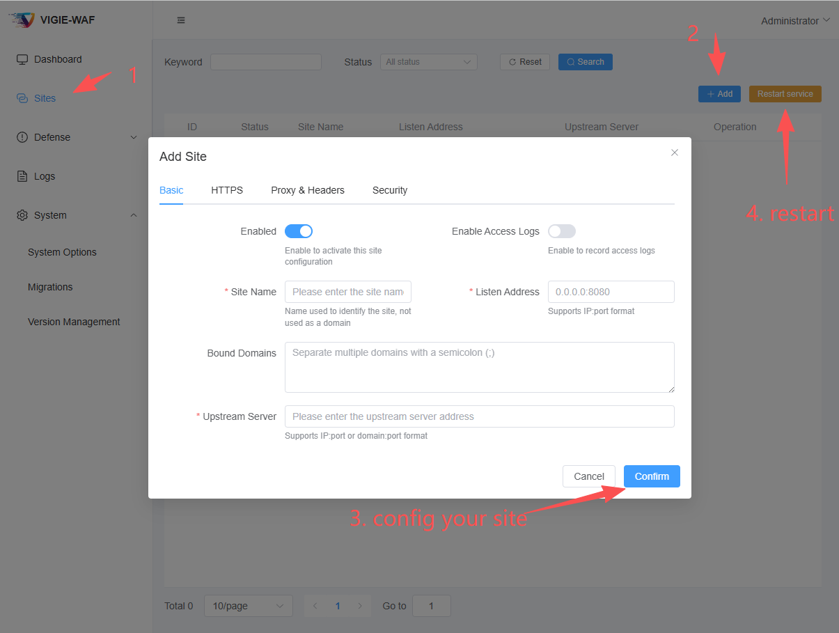 configSite